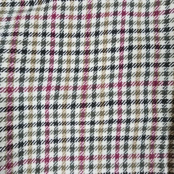 Vintage Eddie Bauer Menswear Houndstooth Plaid Long Sleeve Button Down Shirt - Picture 3 of 9